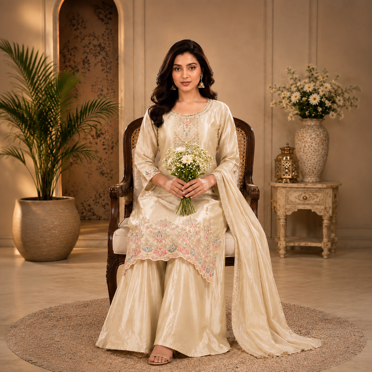 Kurti Set with sharara & Dupatta