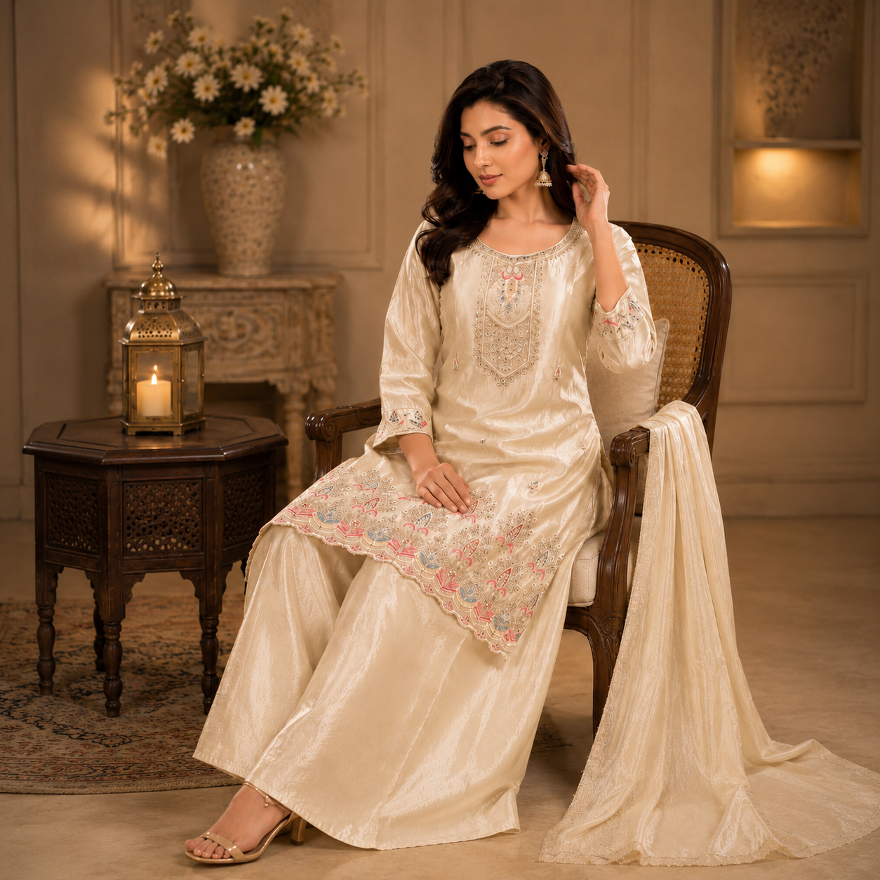 Kurti Set with sharara & Dupatta